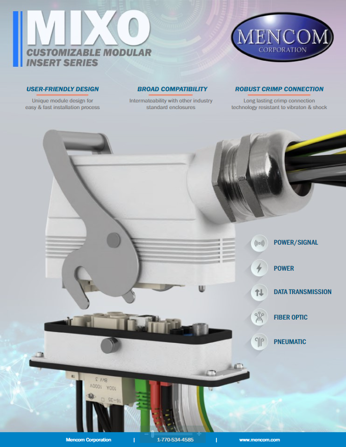 MENCOM MIXO USER GUIDE MIXO SERIES: CUSTOMIZABLE MODULAR INSERT